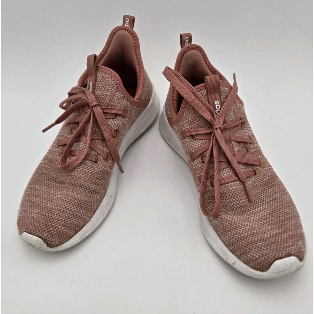 Adidas Cloudfoam Pure Pink‎ Womens 9 1/2 9.5 Running Shoes Orange